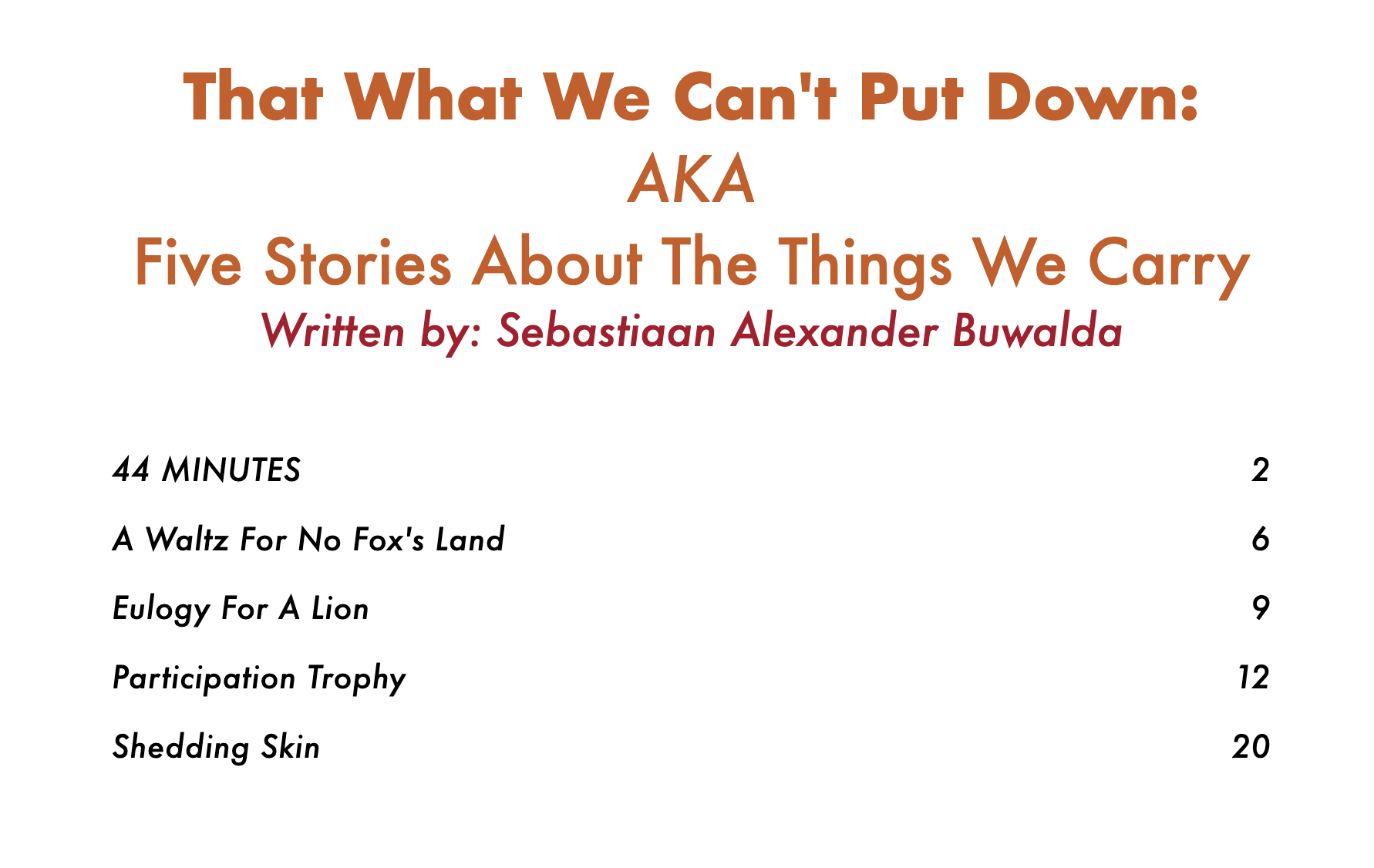 That What We Can't Put Down cover